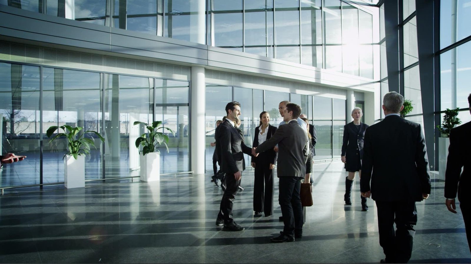 businessmen at a meeting